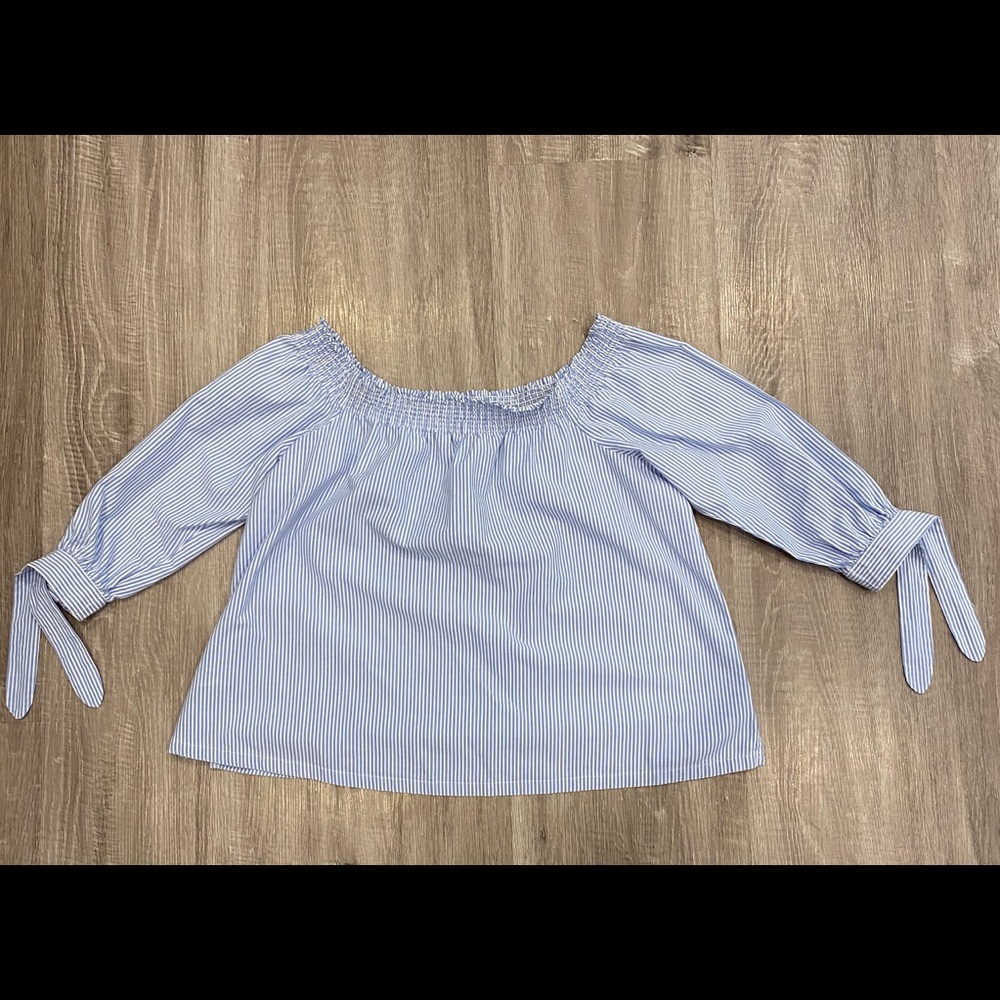 Loft off the shoulder top